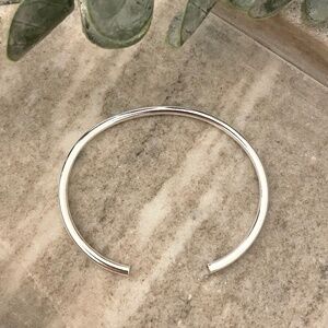 925 Sterling Silver Cuff Bracelet Silver Bangle Bracelet Modern Bracelet